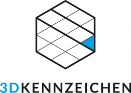 3D Kennzeichen DE