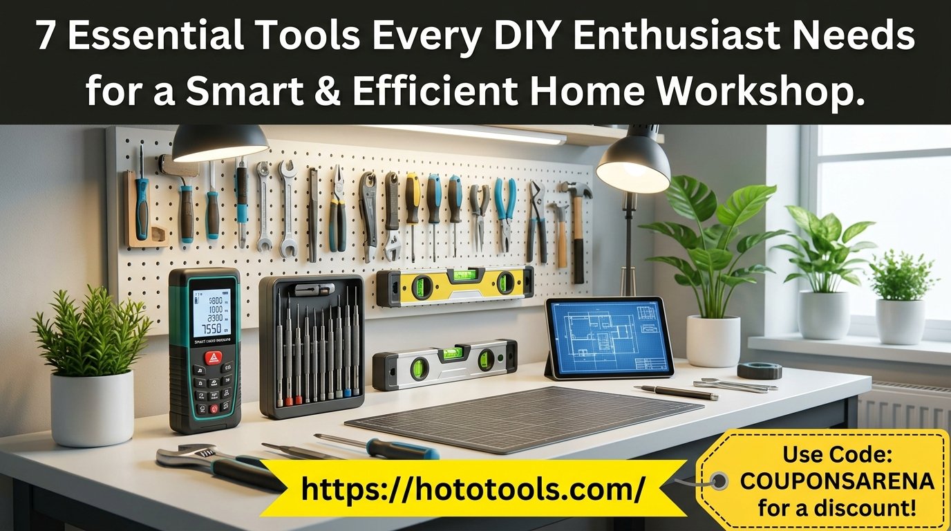 7 Essential Tools Every DIY Enthusiast Needs for a Smart & Efficient Home Workshop